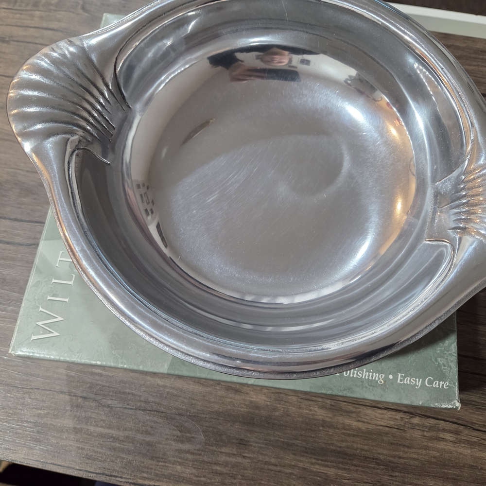 Elegant Silver Serving Bowl